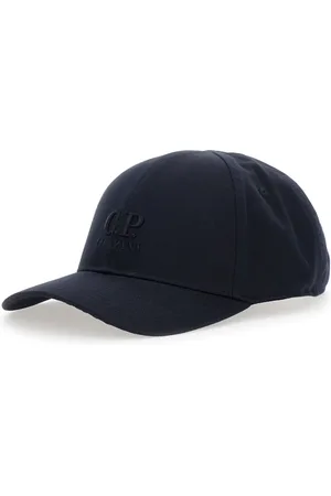 C.P. Company Accessoires, Heren, Blauw, ONE Size, Katoen, Geborduurde Baseballpet