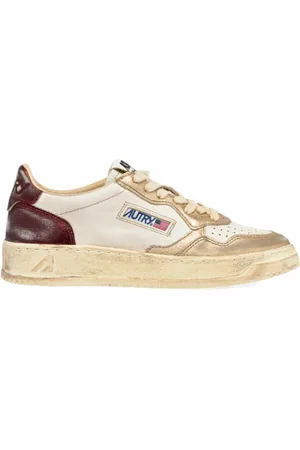 Autry Schoenen, unisex, Veelkleurig, 35 EU, Katoen, Vintage Medalist Lage Top Sneakers