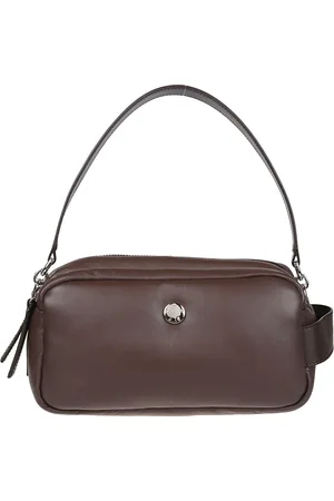 Hogan Tassen, Dames, Bruin, ONE Size, Leer, Double Zip Bag