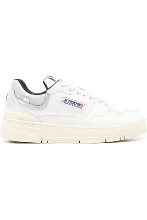 Autry Schoenen, Dames, Wit, 37 EU, Witte Chunky Sole Sneakers met Logo Patch