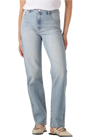 ABrand Jeans, Dames, Blauw, W31, Klassieke Blauwe Straight Leg Jeans