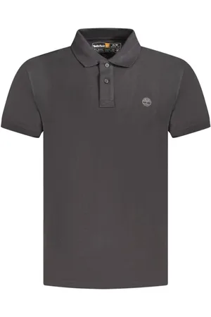 Timberland Tops, Heren, Zwart, M, Katoen, Klassiek Zwart Katoenen Poloshirt