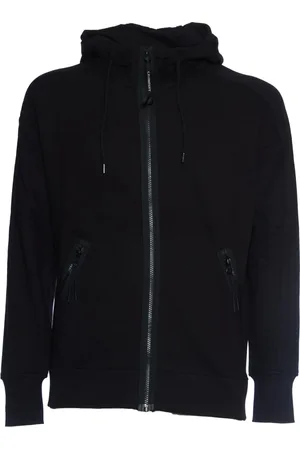 C.P. Company Sweatshirts & Hoodies, Heren, Zwart, S, Katoen, Zwarte Sweatshirt met Goggle Design