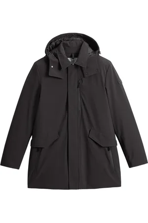 Woolrich Jassen, Heren, Zwart, L, Zwarte Urban Tech Softshell Jas