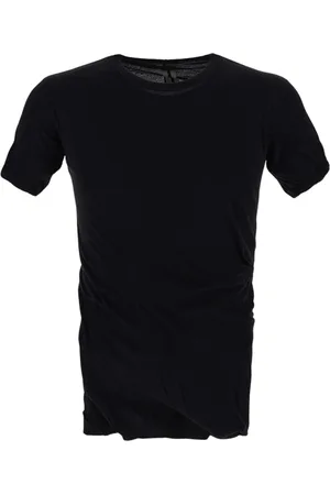 Rick Owens Tops, Heren, Zwart, L, Korte Mouw Dubbele T-Shirt