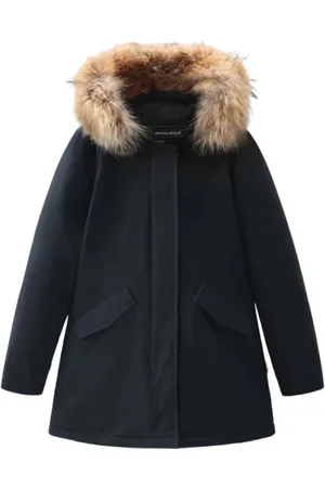 Woolrich Jassen, Dames, Blauw, S, Blauwe Waterafstotende Donsjas