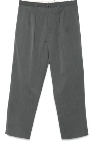 Nine In The Morning Broeken, Heren, Grijs, M, Grijze Kai Broek met Klepzakken