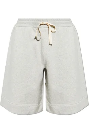 Jil Sander Korte broeken, Heren, Grijs, XL, Katoen, Logo shorts
