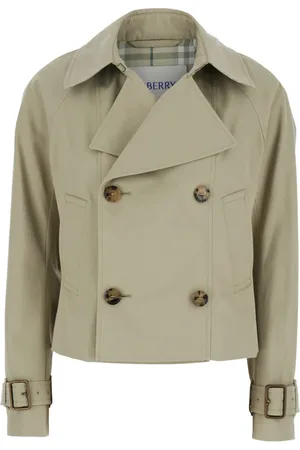 Burberry Mantels, Dames, , S, Katoen, Stijlvolle Winterjassen