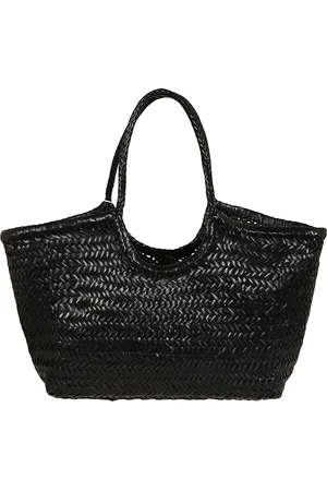 Dragon Diffusion Tassen, Dames, Zwart, ONE Size, Leer, Zwarte Shopper Tas Stijlvol Geweven Ontwerp