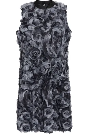 Bruuns Bazaar Kleedjes, Dames, Veelkleurig, L, Polyester, Blauwe bloemenjurk
