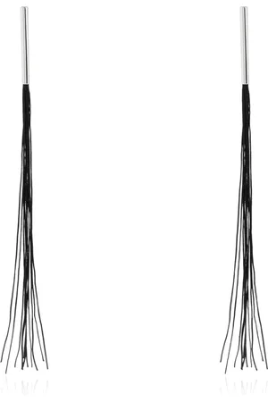 Jil Sander Accessoires, Dames, Zwart, ONE Size, Messing oorbellen