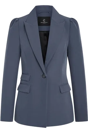Bruuns Bazaar Jassen, Dames, Blauw, M, Polyester, Vintage Indigo Blazer Jas