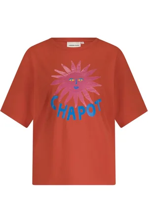 Fabienne Chapot Tops, Dames, Oranje, M, Katoen, Fay T-shirt