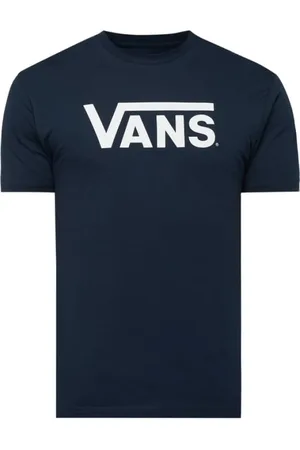 Vans Tops, Heren, Blauw, XS, Katoen, Klassiek Logo T-shirt