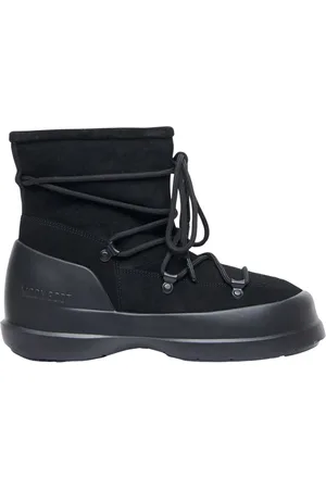 Moon Boot Schoenen, Dames, Zwart, 36 EU, Suède, Suède Veterschoenen