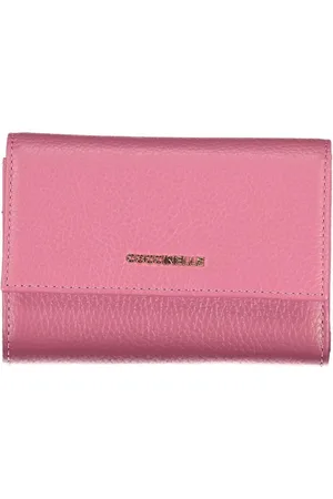 Coccinelle Accessoires, Dames, Roze, ONE Size, Leer, Roze Leren Portemonnee met Meerdere Compartimenten
