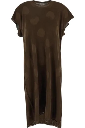 UMA WANG Kleedjes, Dames, Bruin, M, Elegante Damesjurk Mode