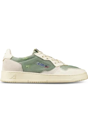 Autry Schoenen, Heren, Veelkleurig, 40 EU, Leer, Vintage Lage Top Sneakers