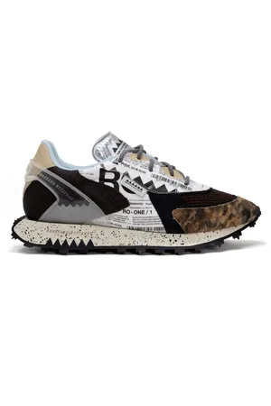 RUN OF Schoenen, Heren, Veelkleurig, 43 EU, Leer, Ro 1 Core Sneakers