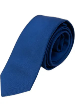 Antony Morato Accessoires, Heren, Blauw, ONE Size, Blauwe Plain Zijden Stropdas voor Mannen