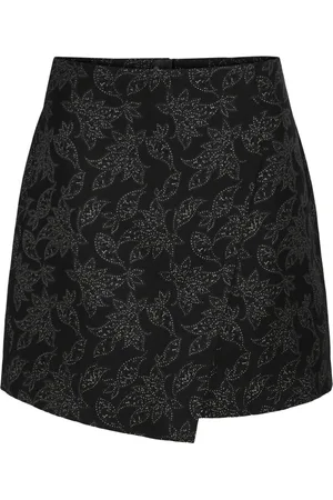 Bruuns Bazaar Rokken, Dames, Zwart, 2Xl, Polyester, Wrap Rok Larkspurbbmadin