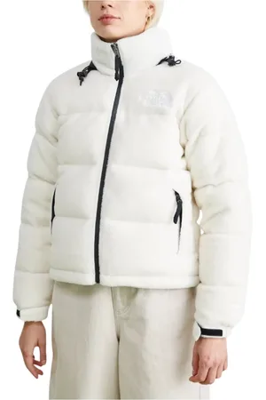The North Face Jassen, Dames, Wit, M, Polyester, Omkeerbaar Polar Jack met Donsvulling