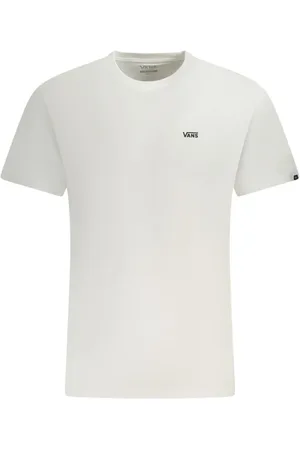 Vans Tops, Heren, Wit, S, Katoen, Logo Print Crew Neck Cotton T-Shirt