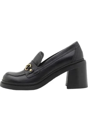 Chloé Schoenen, Dames, Zwart, 36 1/2 EU, Leer, Montpellier Coqueline Boutique Mocassins
