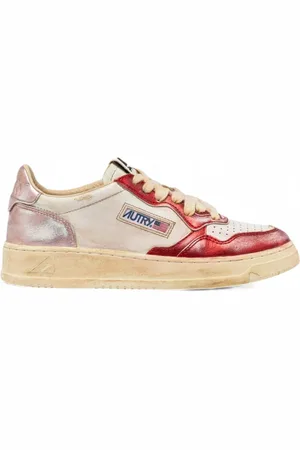 Autry Schoenen, unisex, Veelkleurig, 36 EU, Katoen, Vintage Low Medalist Sneakers