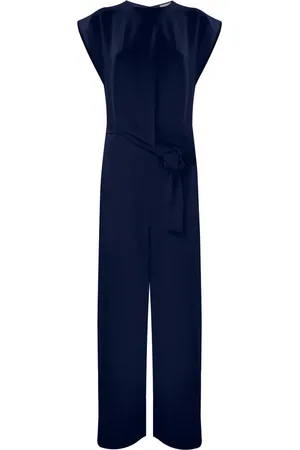Kocca Jumpsuits & Playsuits, Dames, Blauw, S, Stijlvol Eendelig Broek Set