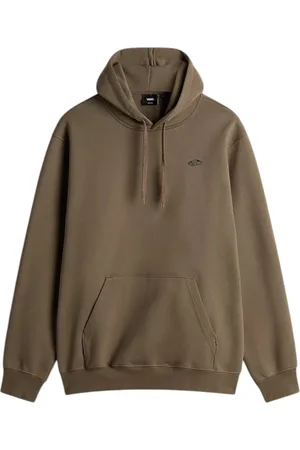 Vans Sweatshirts & Hoodies, Heren, Bruin, S, Bruine Sweater Stijl 76 II Zwart/Wit