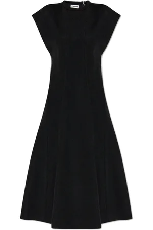 Jil Sander Kleedjes, Dames, Zwart, M, Mouwloze jurk
