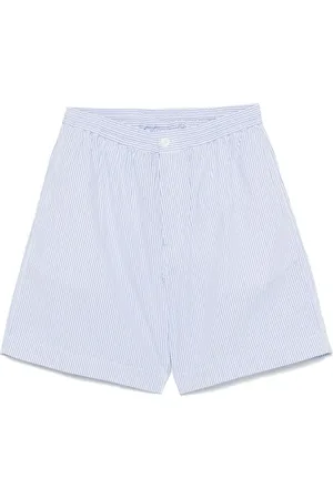 Aspesi Korte broeken, Heren, Blauw, L, Blauwe Elastische Taille Shorts
