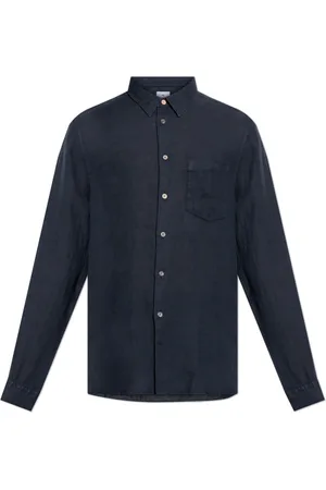 Paul Smith Overhemden, Heren, Blauw, 2Xl, Linnen, Linnen overhemd