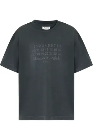 Maison Margiela Tops, Heren, Zwart, M, Stijlvolle T-shirts en Polos Collectie