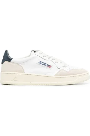 Autry Schoenen, Heren, Wit, 40 EU, Leer, Medalist Low Leather Suede Sneakers
