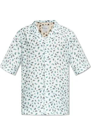 Paul Smith Overhemden, Heren, Blauw, L, Kortemouwenshirt