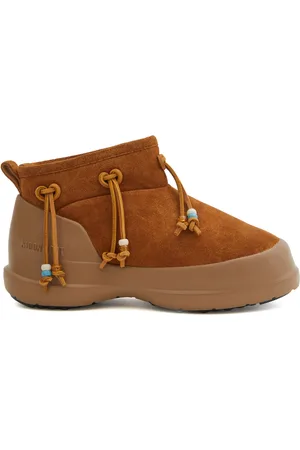 Moon Boot Schoenen, Dames, Bruin, 39 EU, Suède, Chunky Suede Slip-On Laarzen