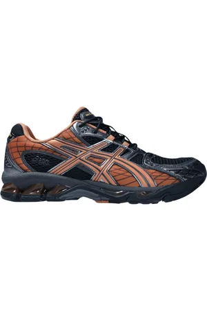 Asics Schoenen, Heren, Veelkleurig, 43 1/2 EU, Sneakers met Mesh Panelen en Gel Technologie