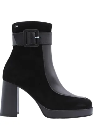 Nero Giardini Schoenen, Dames, Zwart, 39 EU, Stijlvolle Enkellaarsjes