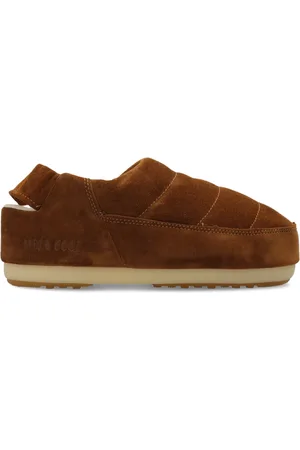 Moon Boot Schoenen, Heren, Bruin, 42 EU, Leer, Band Slip-on Boots