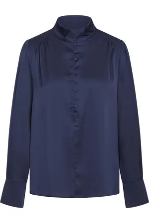 Bruuns Bazaar Blouses & Shirts, Dames, Blauw, S, Acaciabbchatrine Blouse