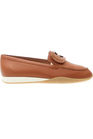 Hogan Schoenen, Dames, Bruin, 39 EU, Leer, Olimpia Z Mocassins