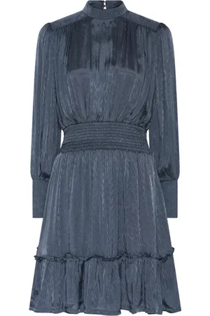 Bruuns Bazaar Kleedjes, Dames, Blauw, M, Katoen, Vintage Indigo Smock Jurk