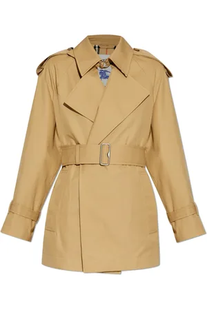 Burberry Mantels, Dames, , XS, Katoen, Katoenen Trenchcoat