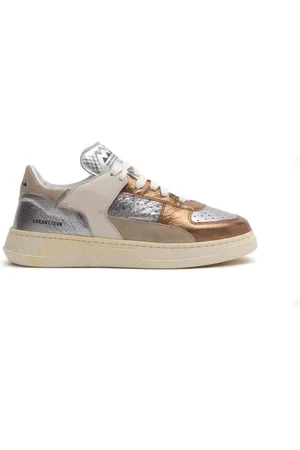 RUN OF Schoenen, Dames, Veelkleurig, 37 EU, Katoen, Sneakers LOW Bronze W