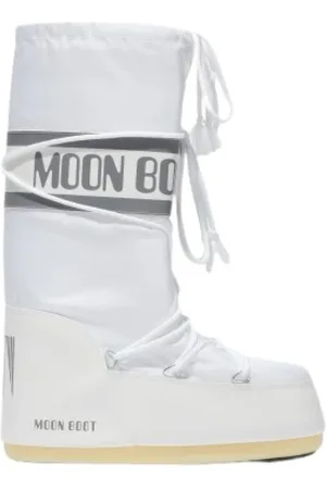 Moon Boot Schoenen, Dames, Wit, 39 EU, Nylon, Icon Witte Nylon Laarzen