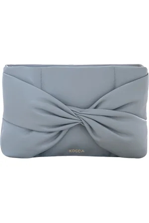 Kocca Tassen, Dames, Blauw, ONE Size, Geweven Design Clutch