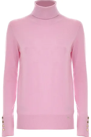 Kocca Truien, Dames, Roze, M, Wol, Zachte Gebreide Polo Trui
